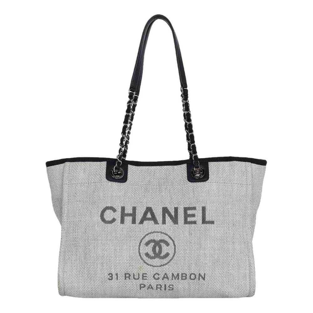 Chanel Deauville leather handbag - image 1