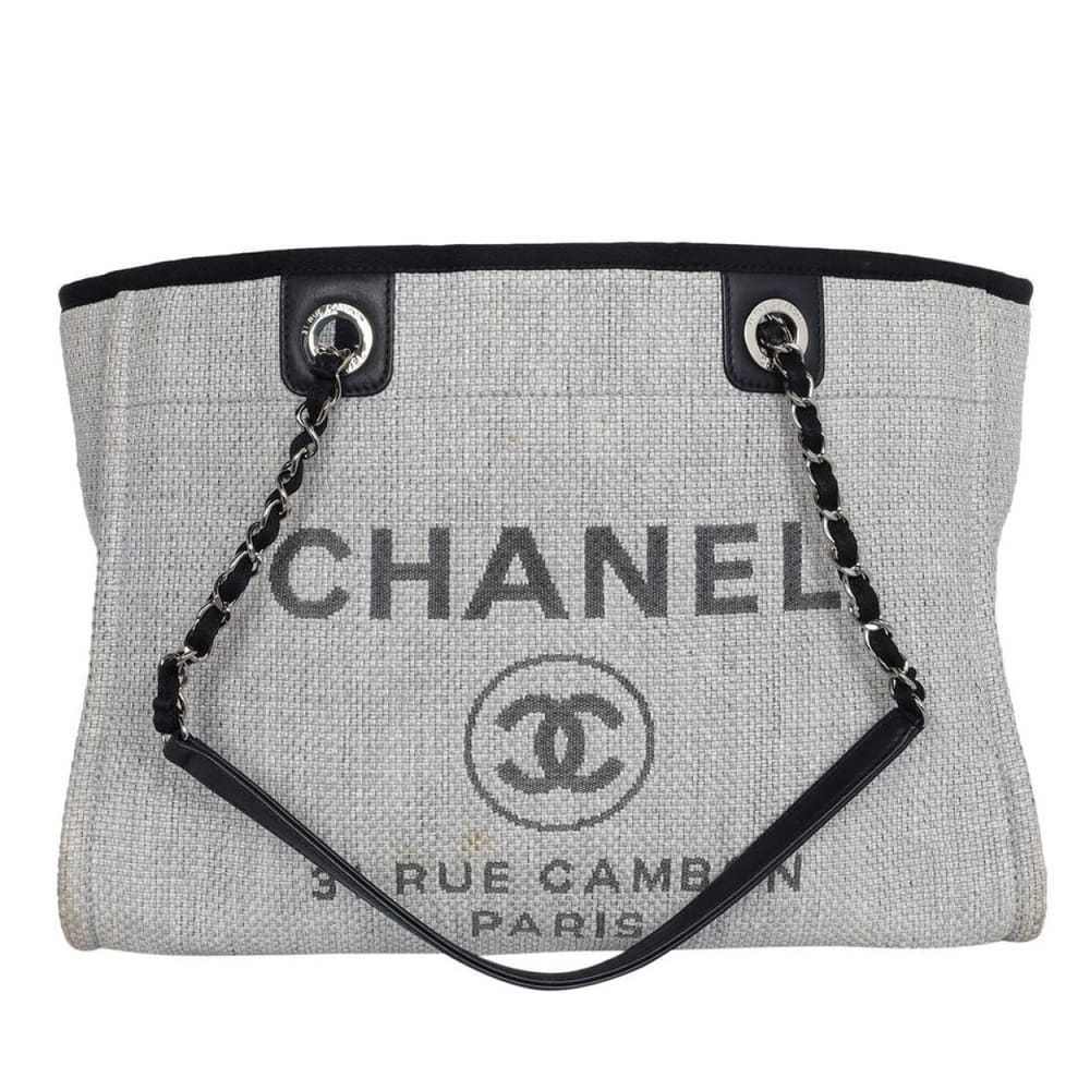 Chanel Deauville leather handbag - image 2