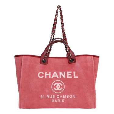 Chanel Deauville tweed tote