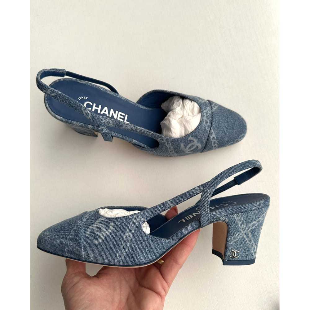 Chanel Slingback cloth sandal - image 10