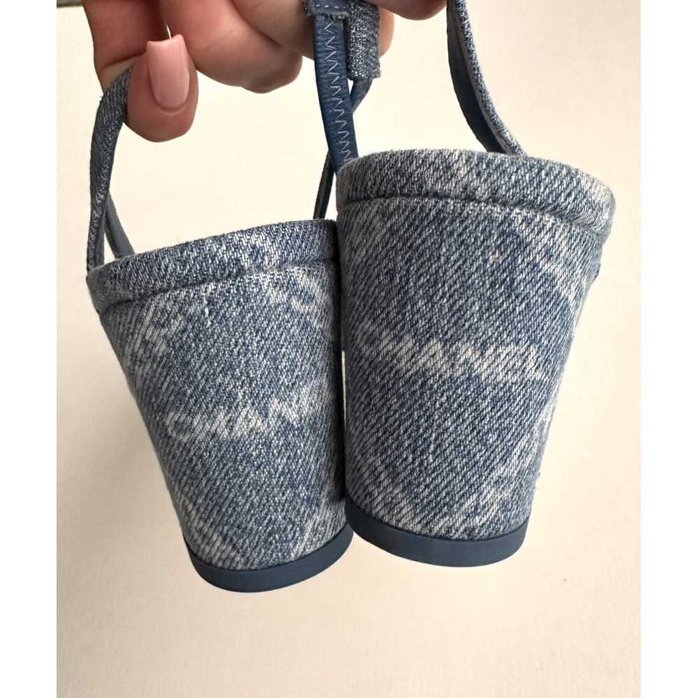 Chanel Slingback cloth sandal - image 4