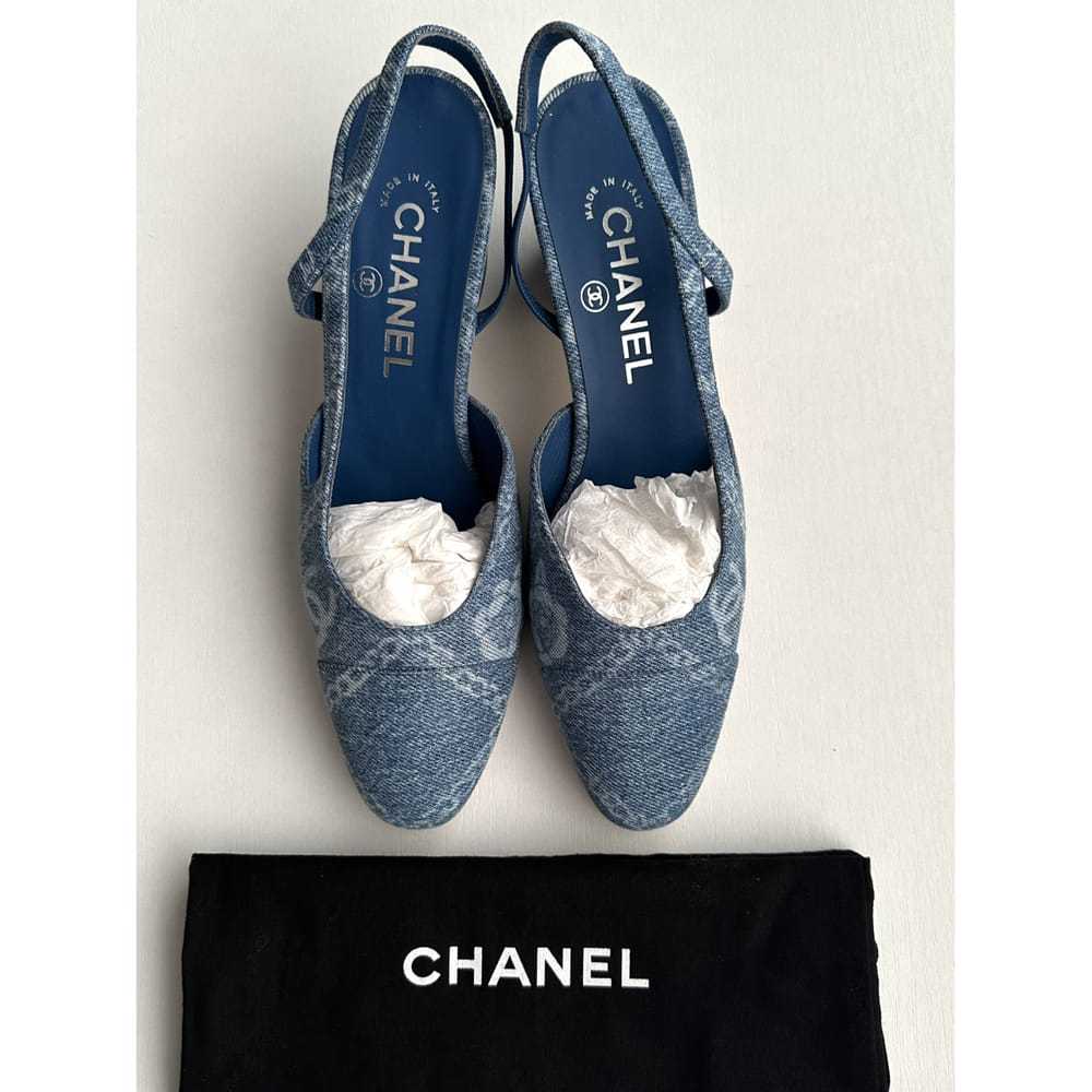 Chanel Slingback cloth sandal - image 9