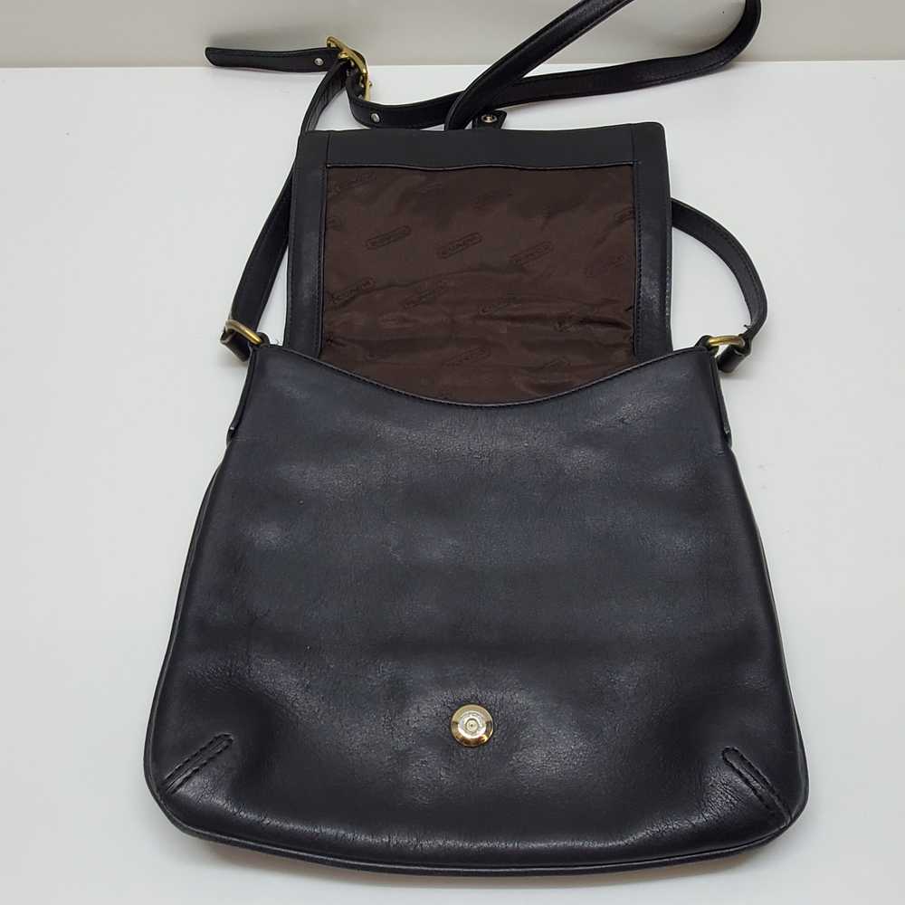 Vintage COACH Legacy Crossbody Handbag Black Leat… - image 2