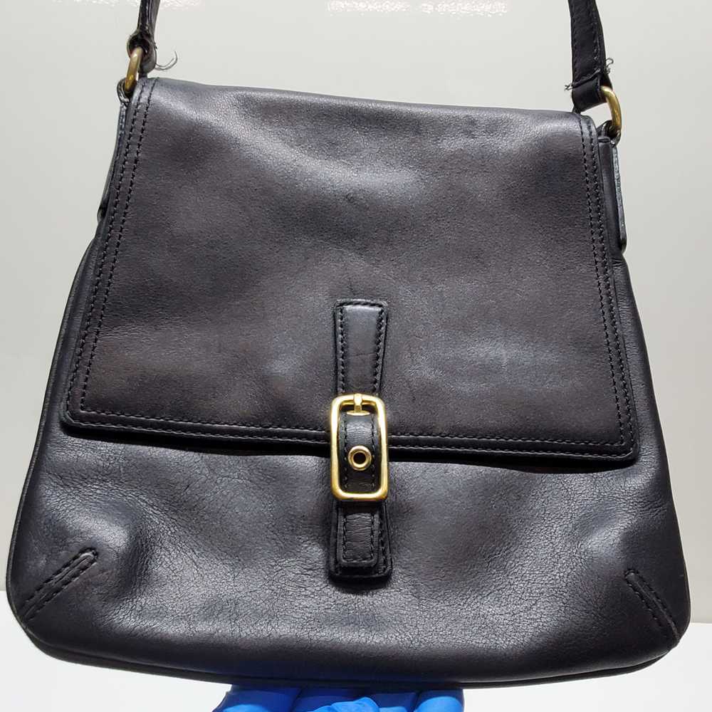 Vintage COACH Legacy Crossbody Handbag Black Leat… - image 3