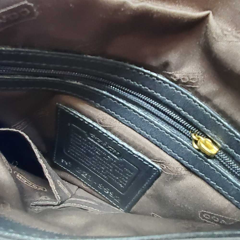Vintage COACH Legacy Crossbody Handbag Black Leat… - image 5