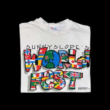 Vintage 90s Sunnyslope’s World Fest Single Stitche