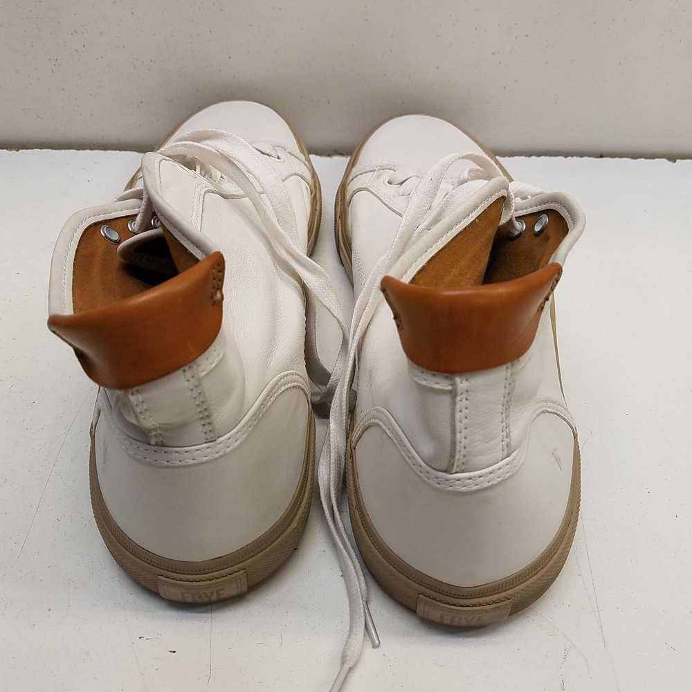 FRYE Ludlow White Leather Lace Up Hi Top Sneakers… - image 2