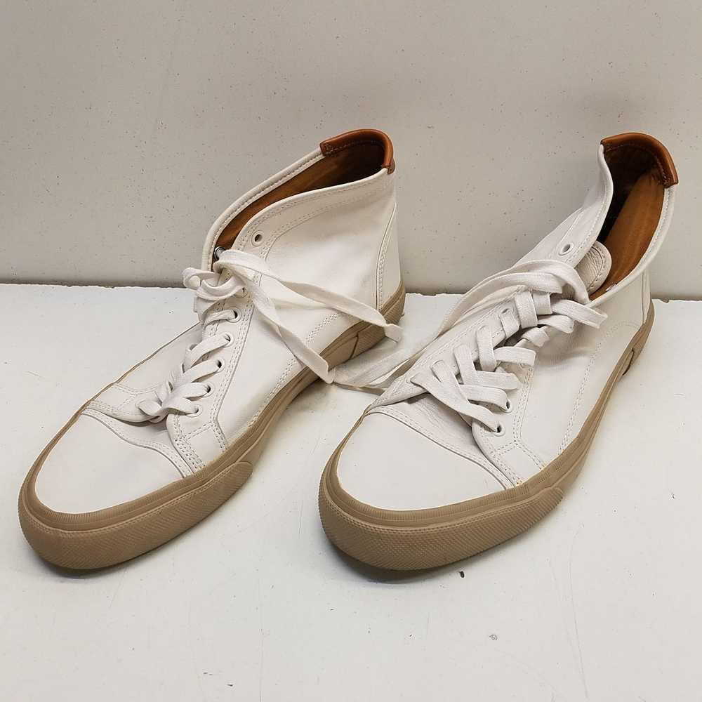 FRYE Ludlow White Leather Lace Up Hi Top Sneakers… - image 4
