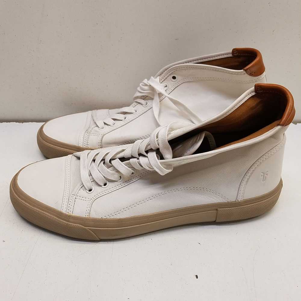 FRYE Ludlow White Leather Lace Up Hi Top Sneakers… - image 6