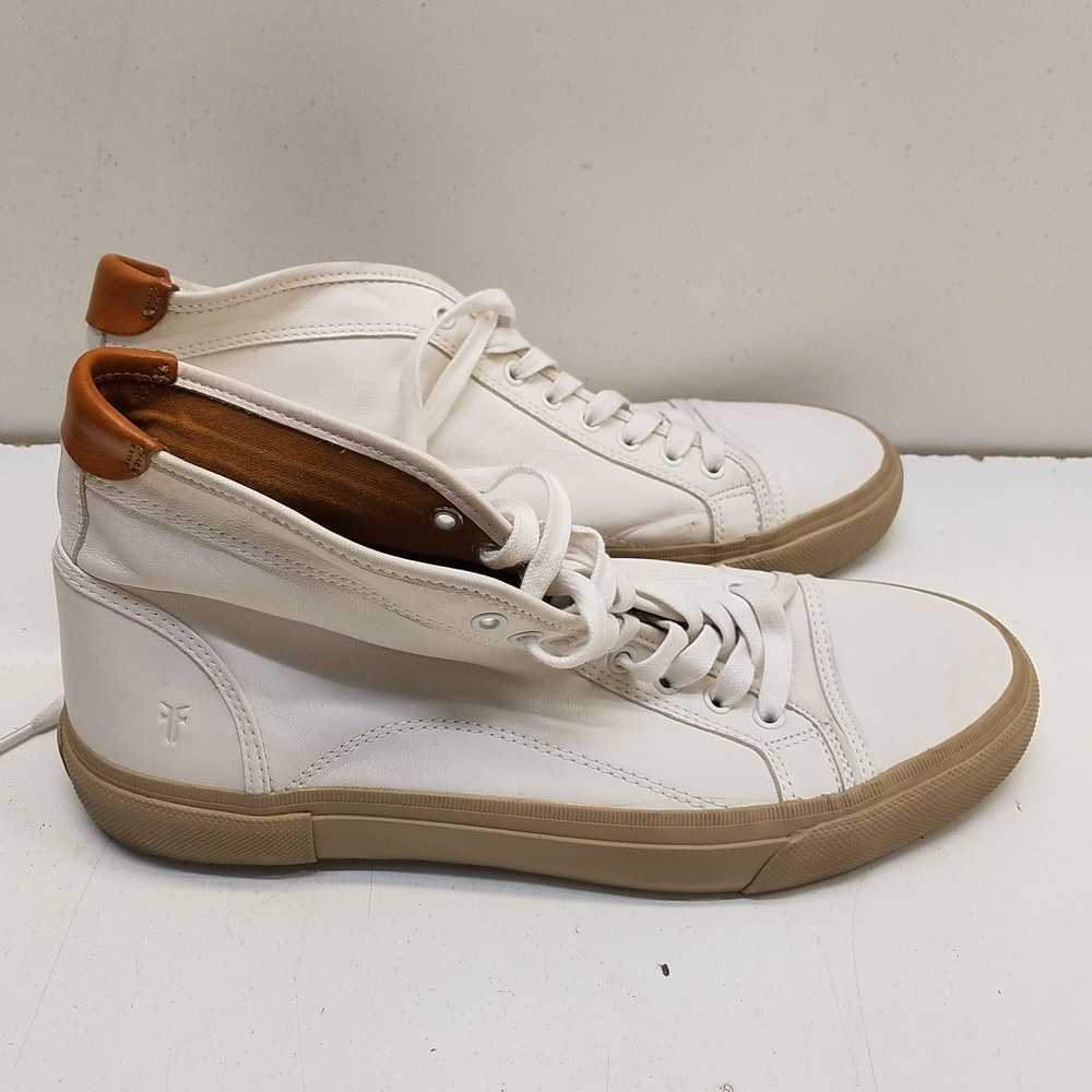 FRYE Ludlow White Leather Lace Up Hi Top Sneakers… - image 7
