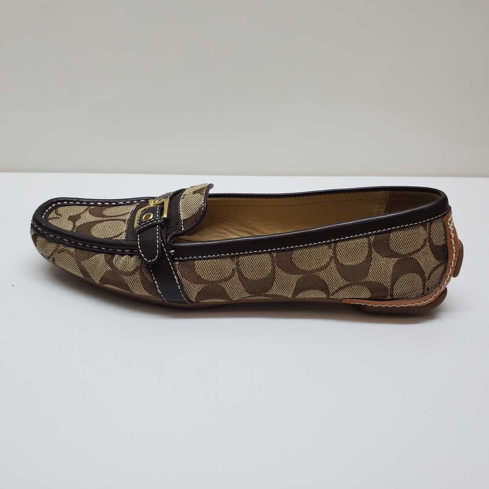 Coach Signature Logo Leather Loafer Brown 10M - image 2