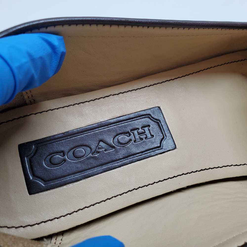 Coach Signature Logo Leather Loafer Brown 10M - image 6