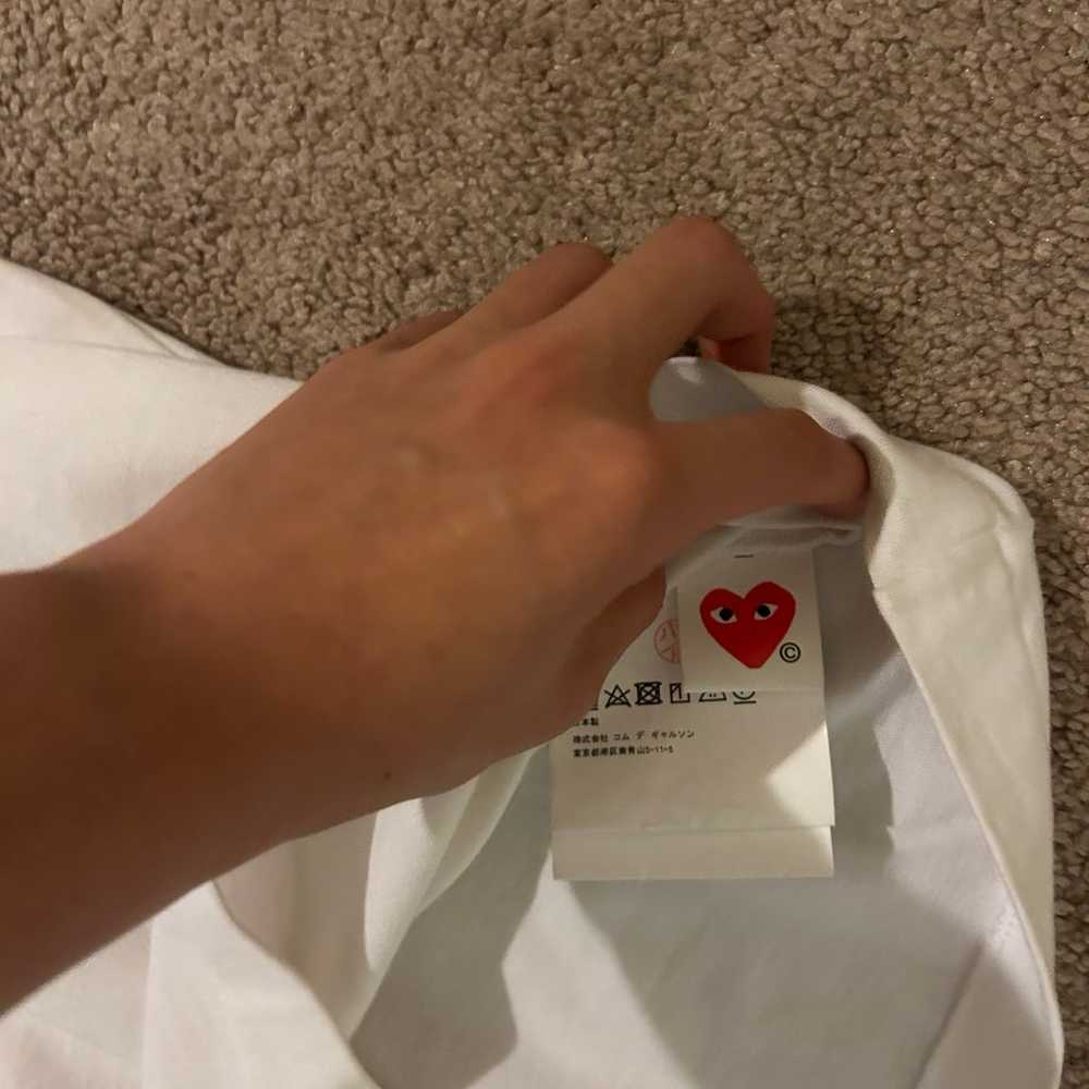 CDG tee white size small - image 4