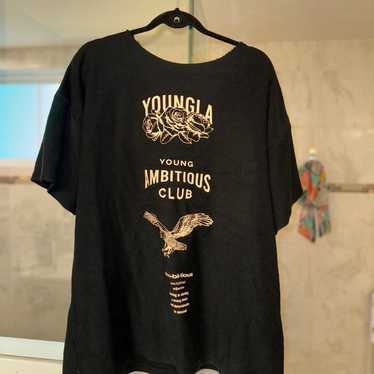 YoungLA 455 Reversible Immortal Tee Men Off-White Double-Sided Graphic Tee  Sz L
