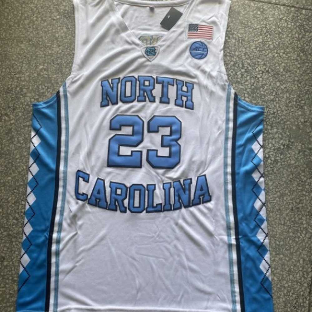 North Carolina No. 23 white jersey - image 1