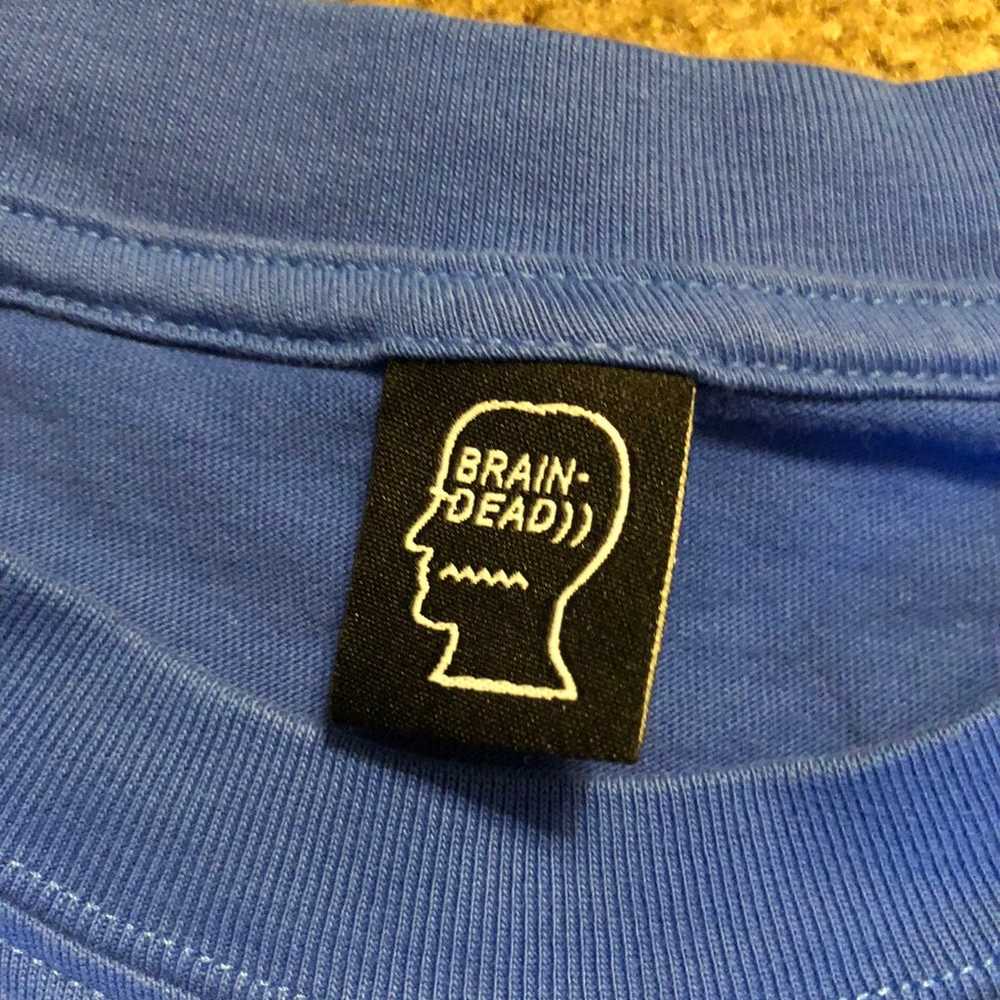 Brain dead plain blue t-shirt - image 4