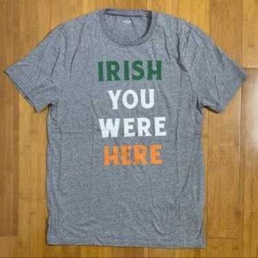 Old Navy Irish You Were Here St Pats Tee grey - image 1