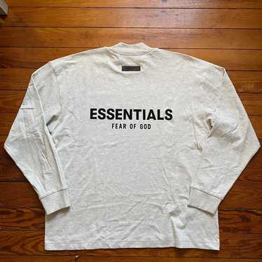 Fear of God Essentials Long Sleeve Shirt Light Oa… - image 1