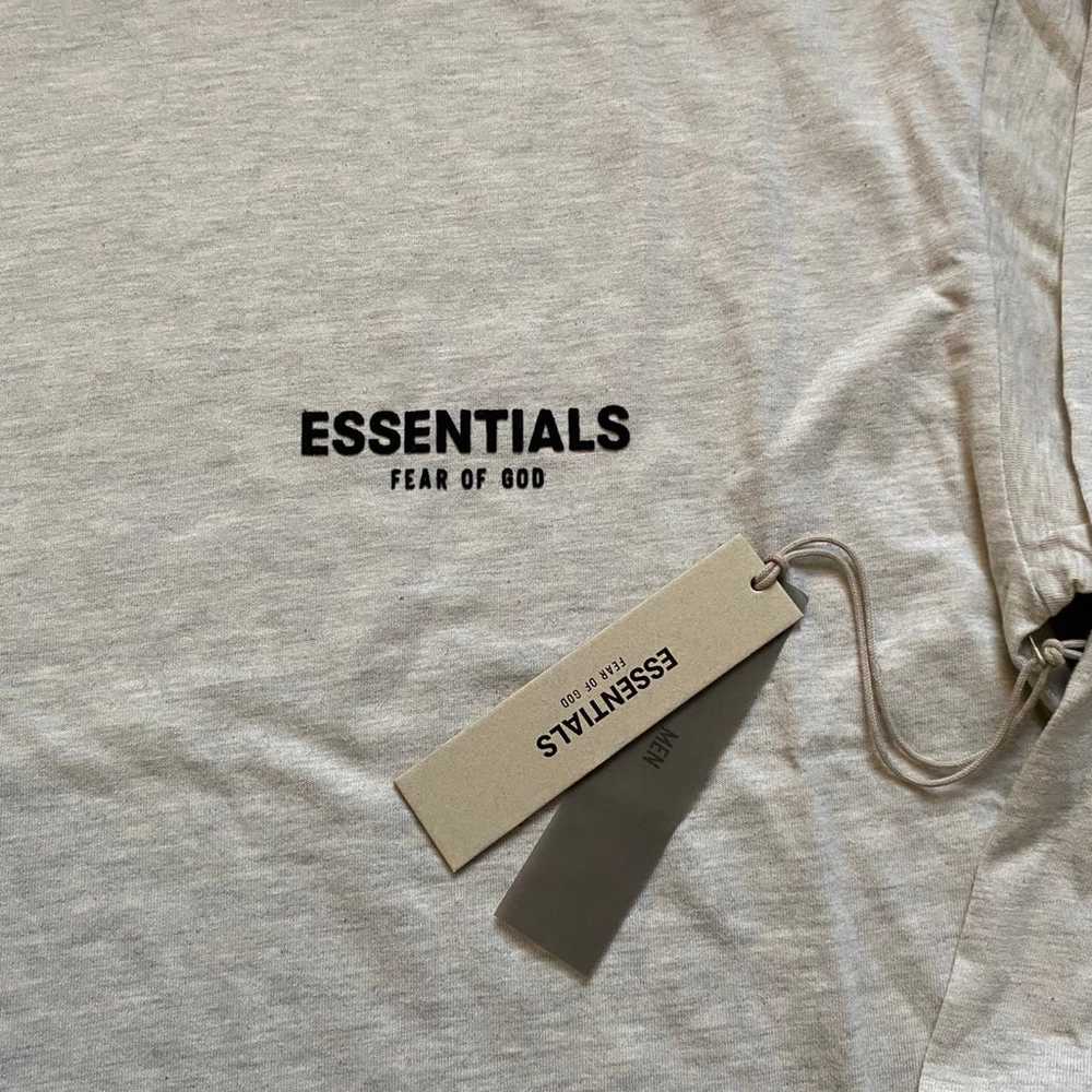 Fear of God Essentials Long Sleeve Shirt Light Oa… - image 4