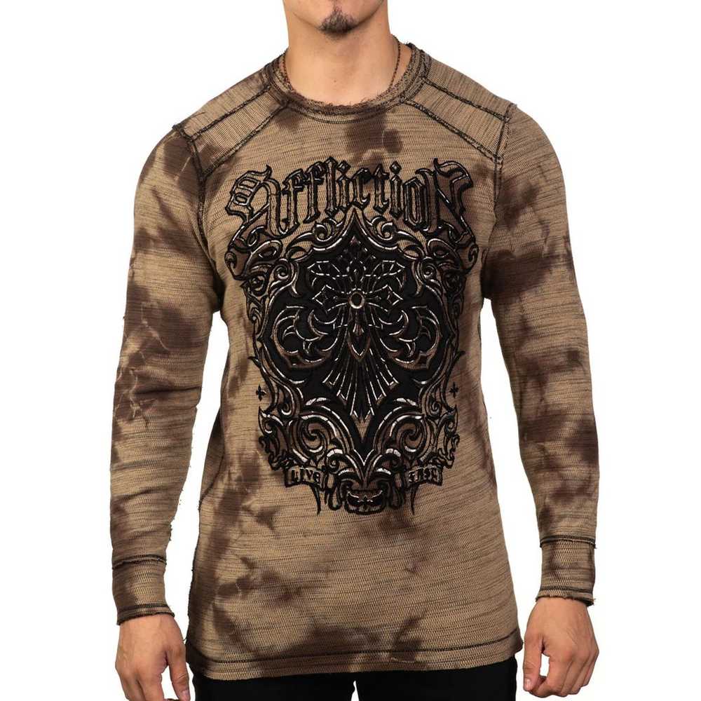 NEW AFFLICTION PRECISION REV. THERMAL LONG SLEEVE… - image 1