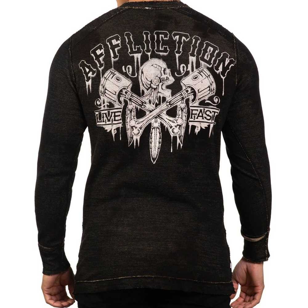 NEW AFFLICTION PRECISION REV. THERMAL LONG SLEEVE… - image 4