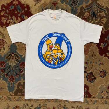 Vintage Rare 80s The Simpsons SS shirt - image 1