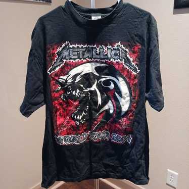 Metallica concert shirt 2004 tour black XL worn o… - image 1