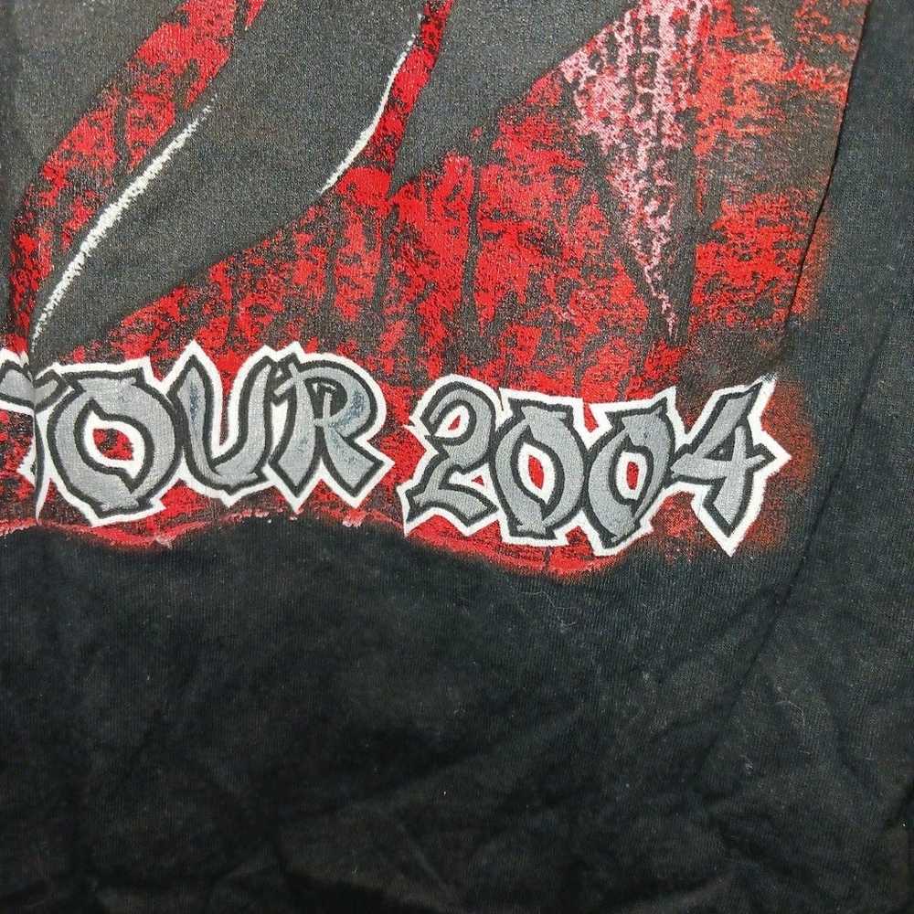 Metallica concert shirt 2004 tour black XL worn o… - image 2