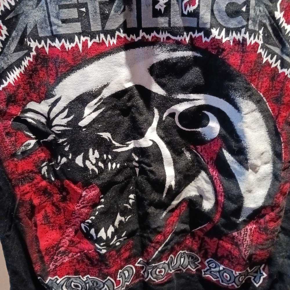 Metallica concert shirt 2004 tour black XL worn o… - image 4