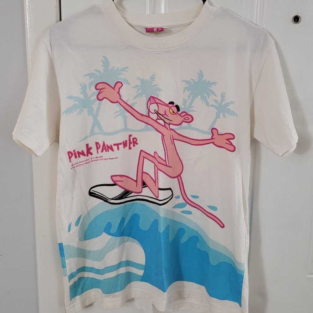 Vintage 2005 Pink Panther all over print shirt - image 1