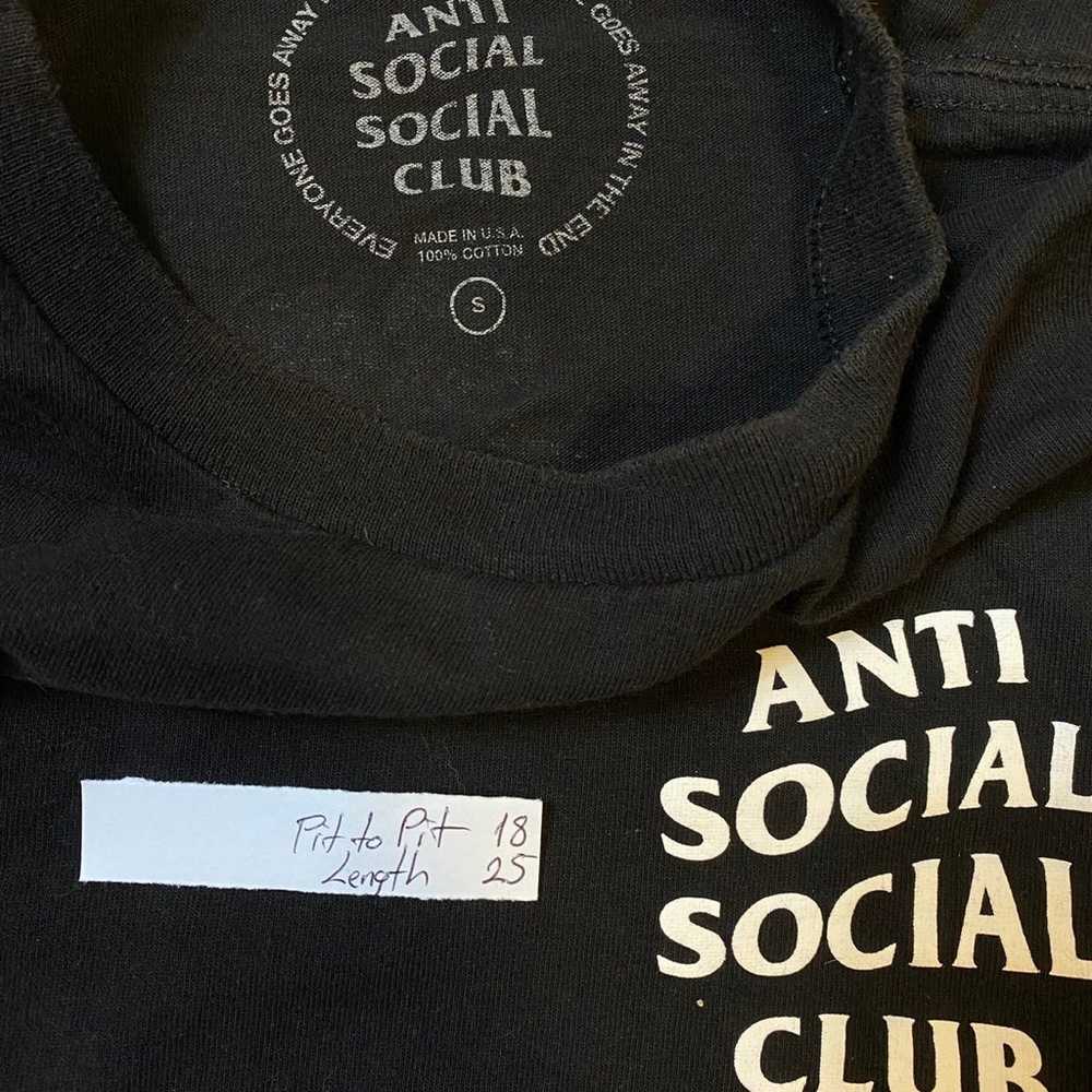 Anti social social club T Shirt Kkoch Black Tee S… - image 2