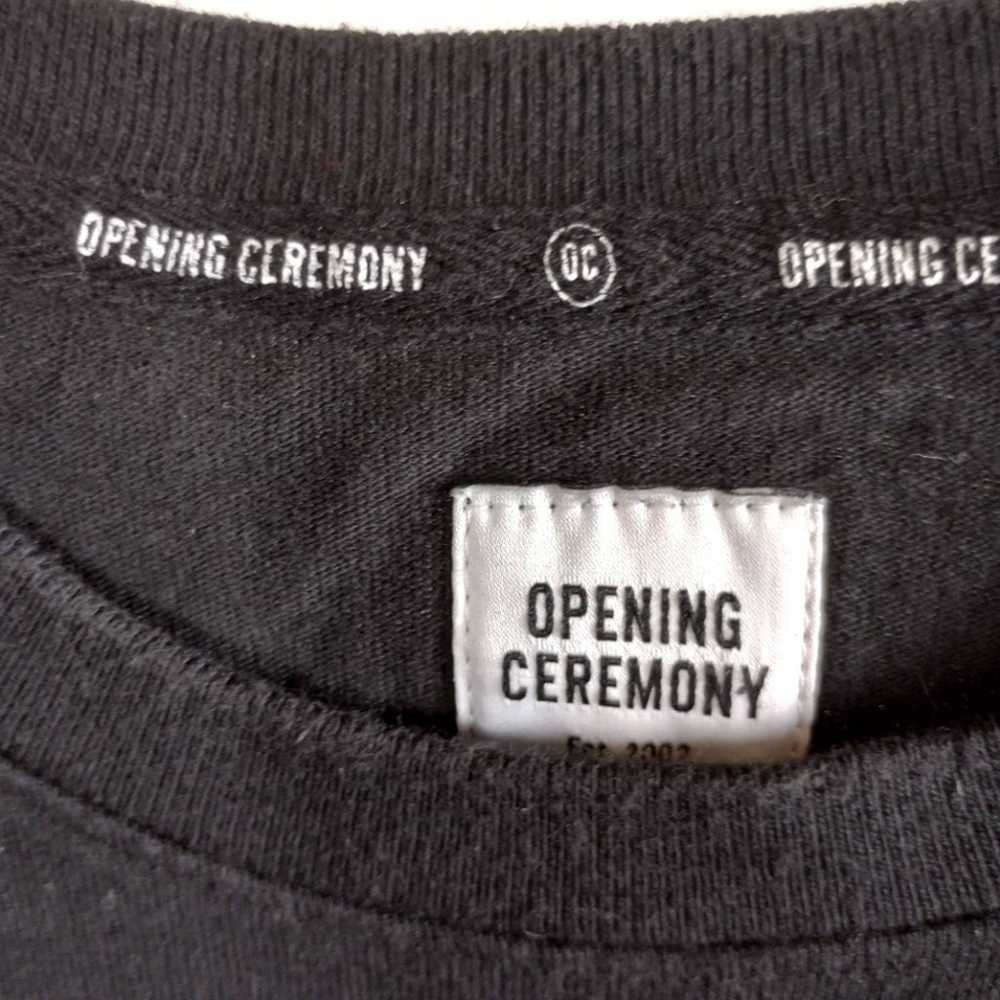 Opening Ceremony Size S  Box Logo Black Short Sle… - image 4