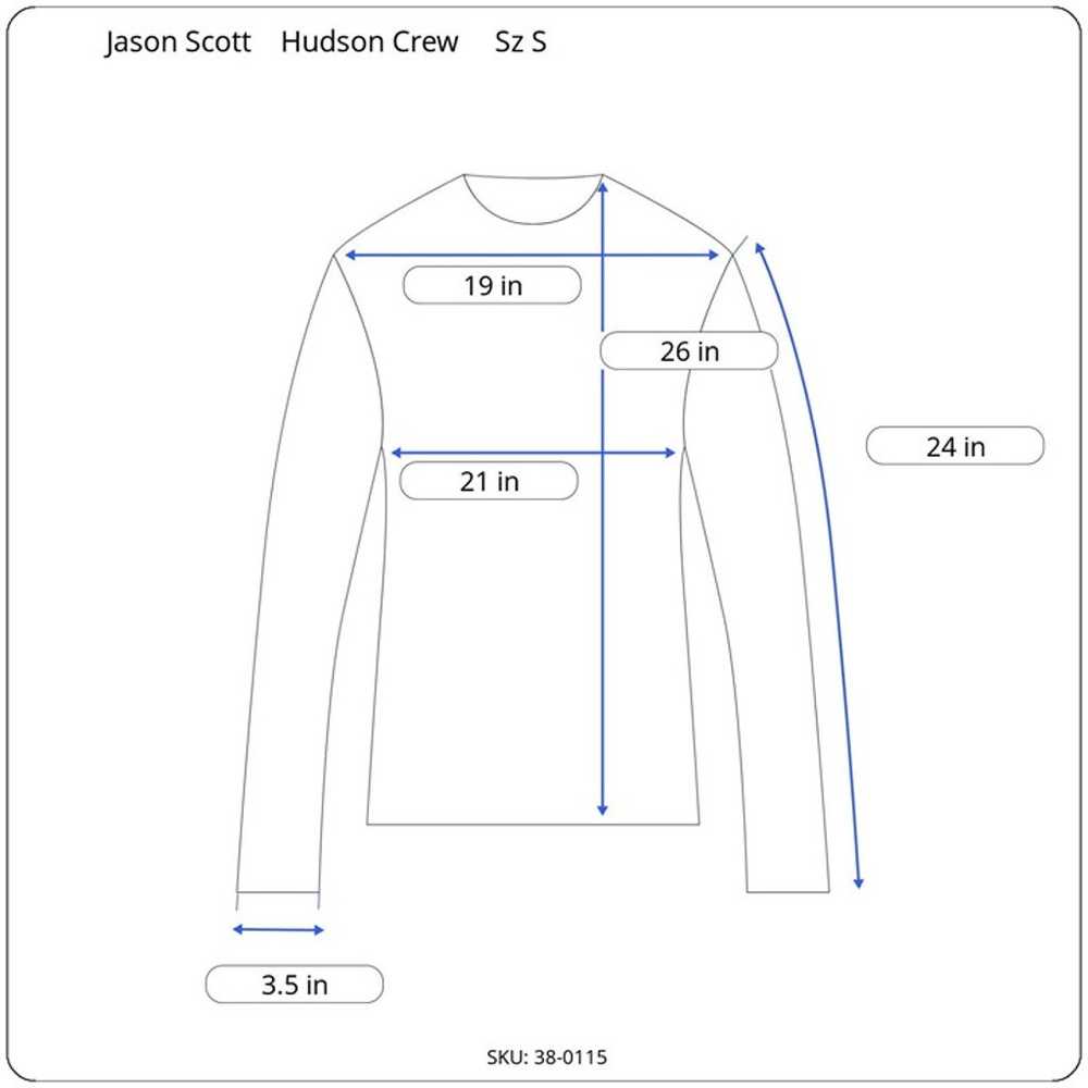 Jason Scott Heather Gray Hudson Crew Long Sleeve … - image 8