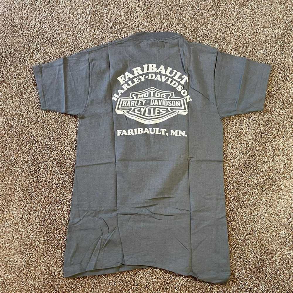 Vintage harley davidson 3D Emblem shirt - image 6