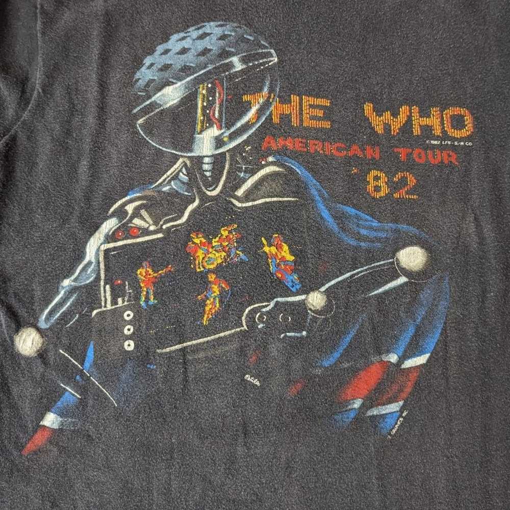 Vintage 1982 The Who American Tour Shirt - image 1