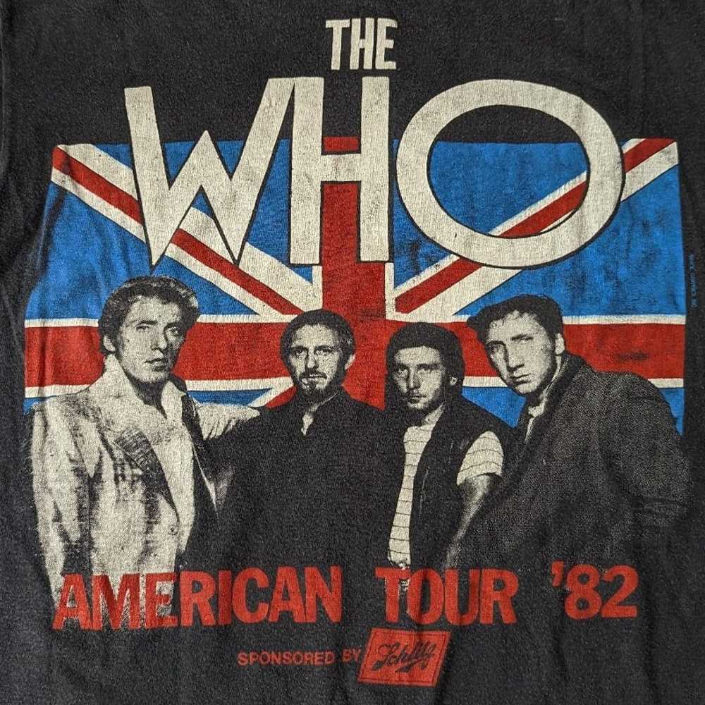 Vintage 1982 The Who American Tour Shirt - image 2