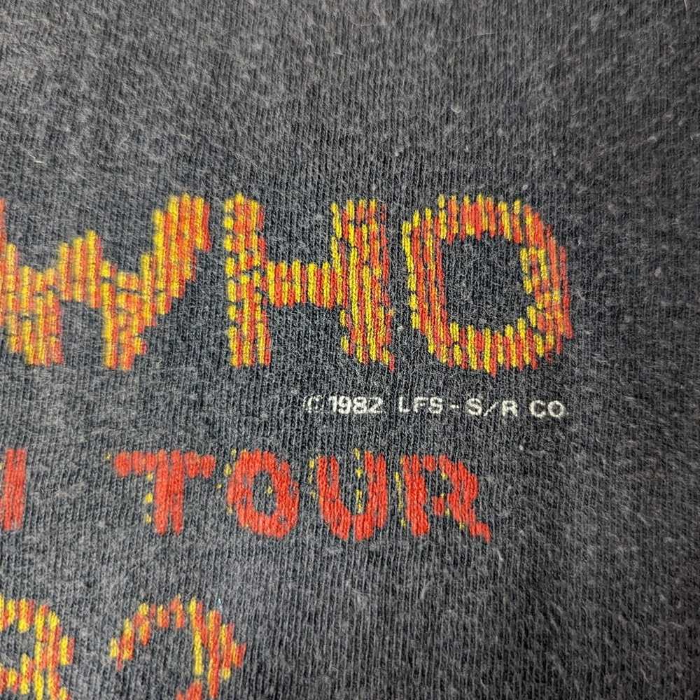 Vintage 1982 The Who American Tour Shirt - image 4