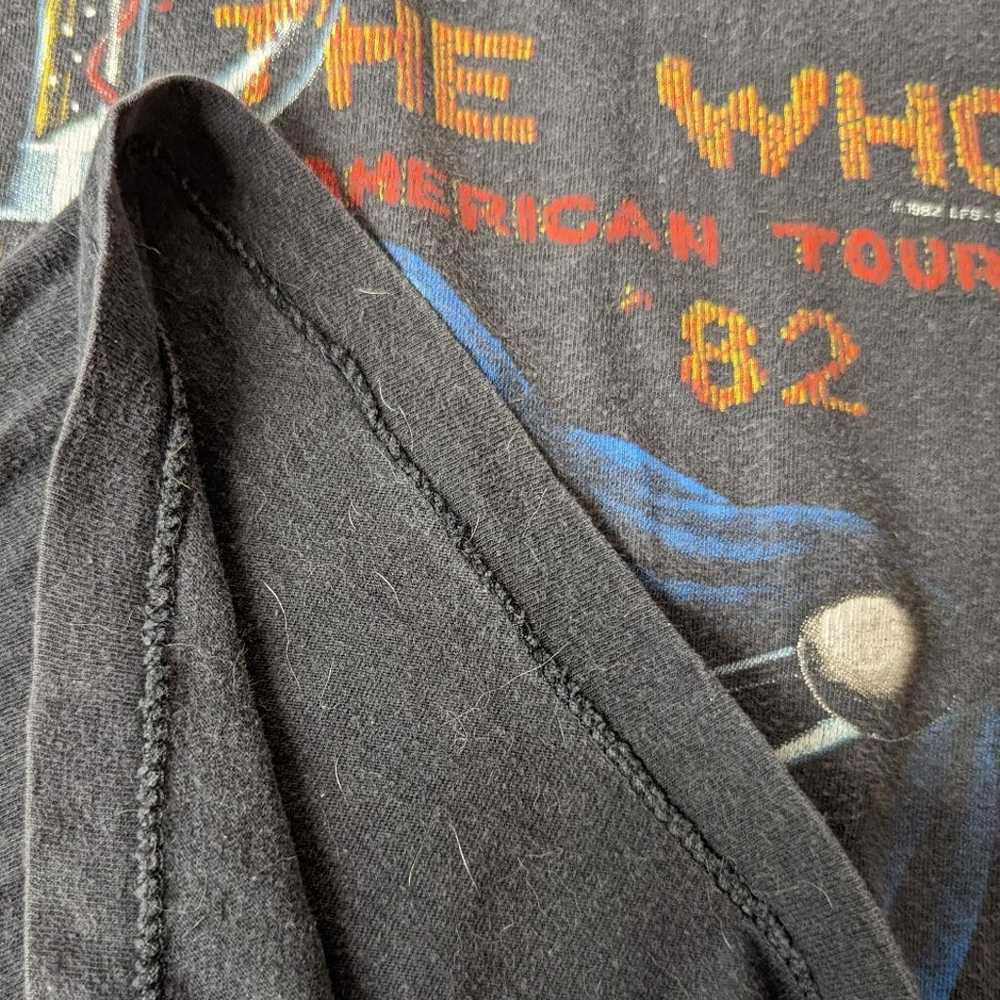 Vintage 1982 The Who American Tour Shirt - image 7