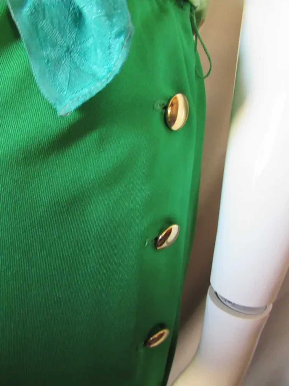 SALE Casual 1970 Era Maxi Dress in Emerald Green … - image 11