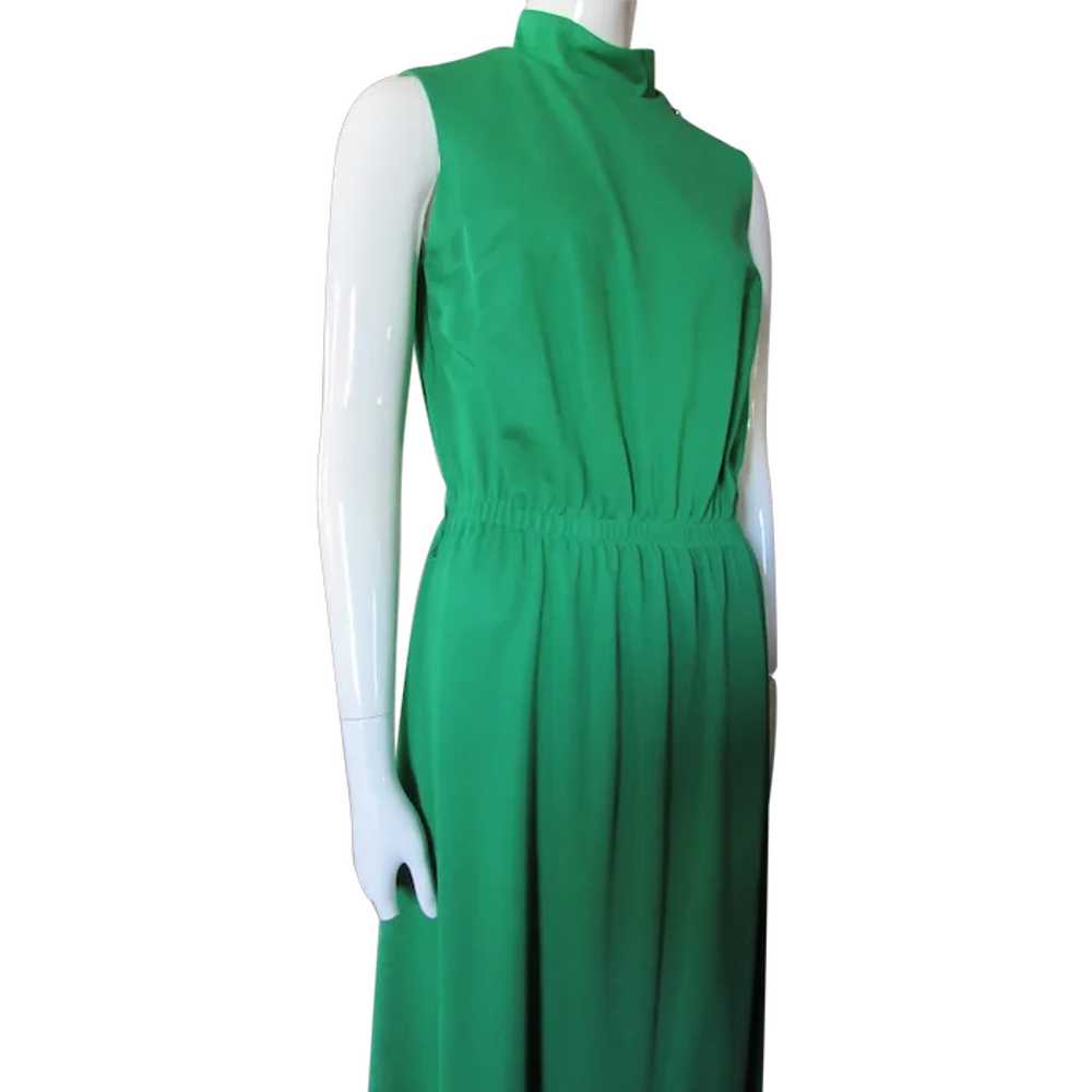 SALE Casual 1970 Era Maxi Dress in Emerald Green … - image 1