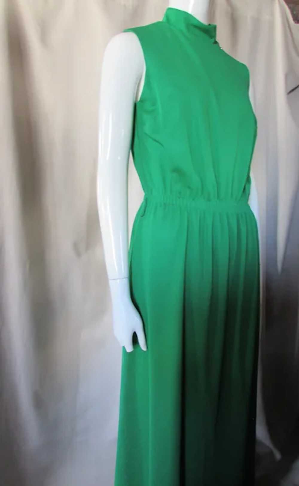 SALE Casual 1970 Era Maxi Dress in Emerald Green … - image 3
