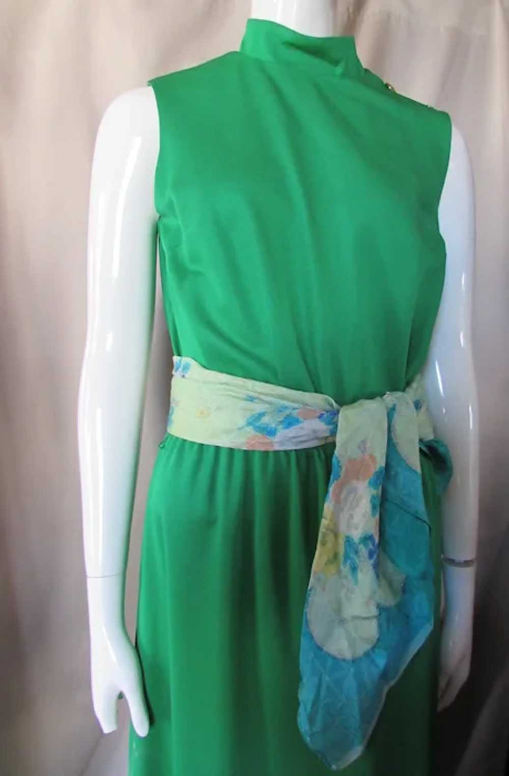 SALE Casual 1970 Era Maxi Dress in Emerald Green … - image 7