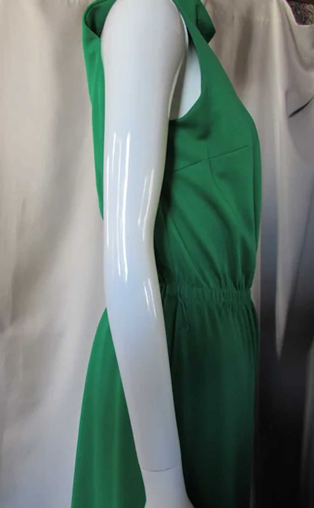 SALE Casual 1970 Era Maxi Dress in Emerald Green … - image 9