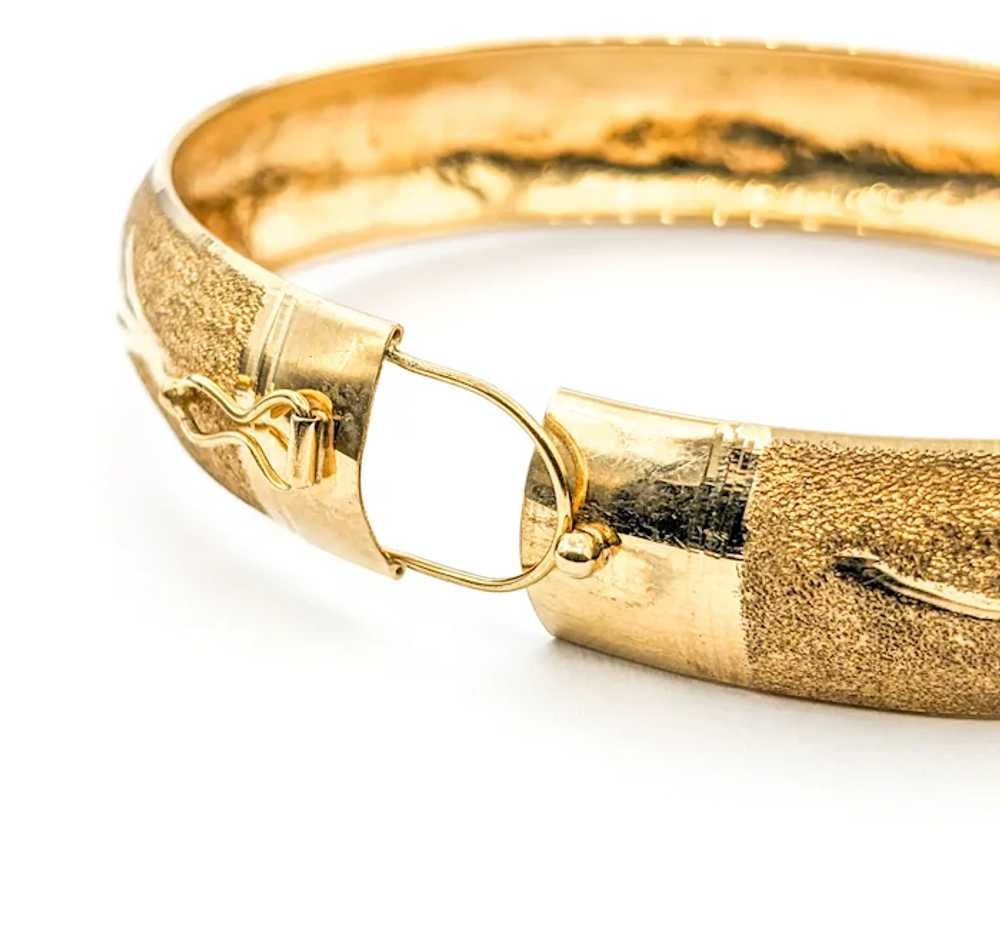 Bangle Bracelet In Yellow Gold - image 5