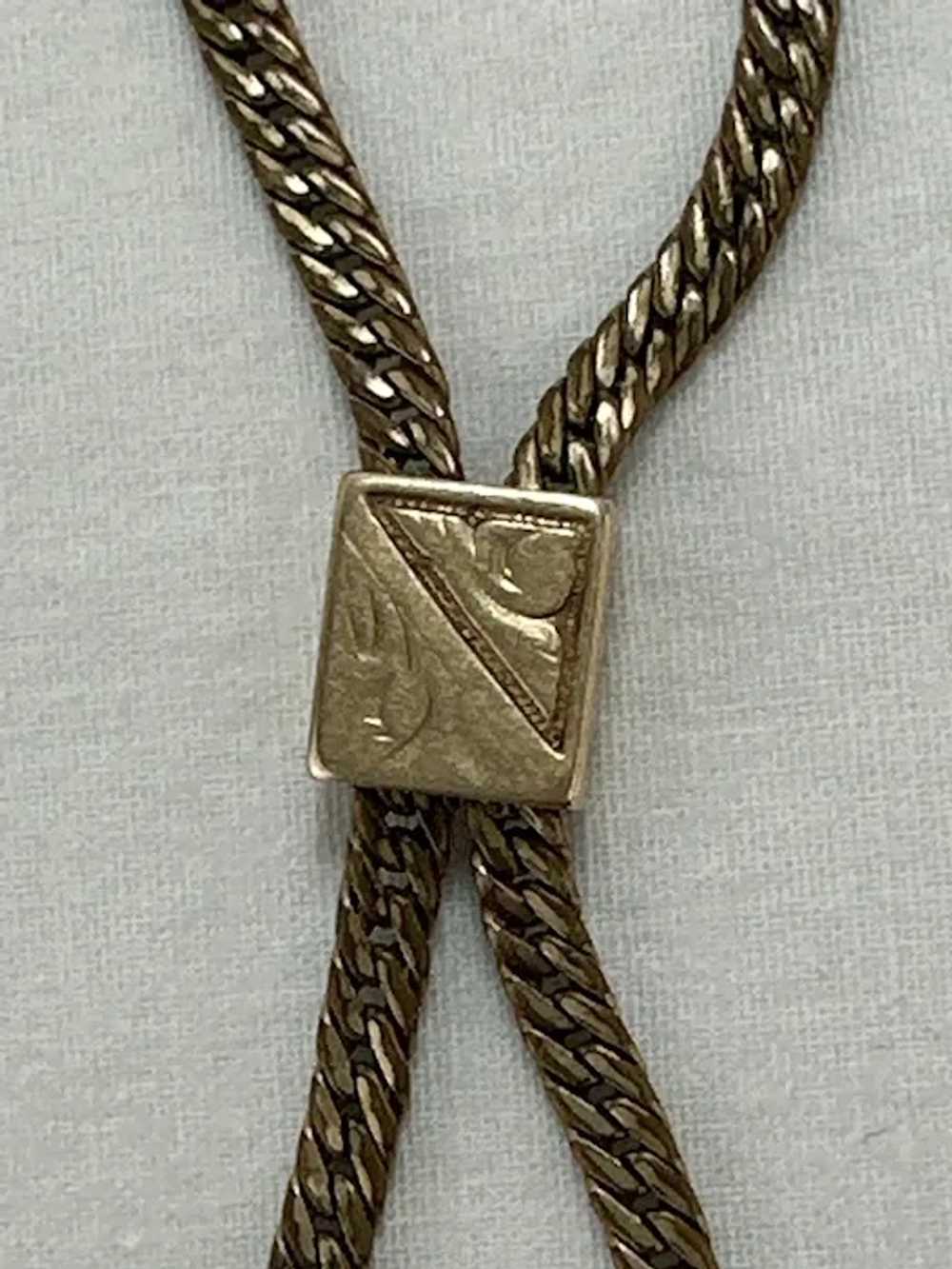 Victorian Double Chain Slide Watch Chain - image 3