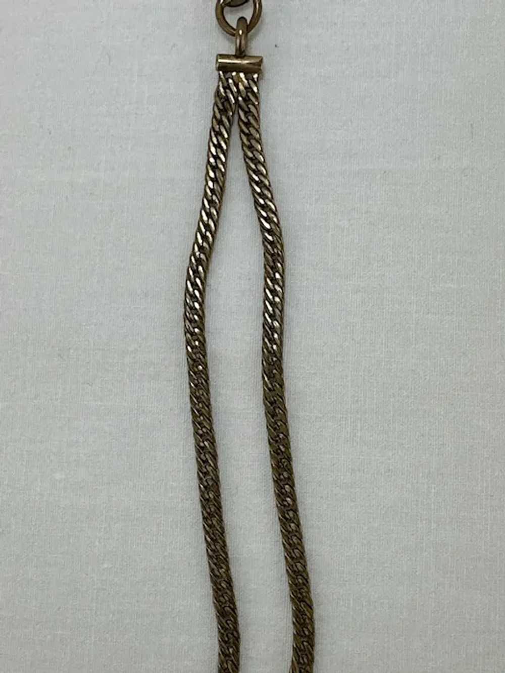 Victorian Double Chain Slide Watch Chain - image 6