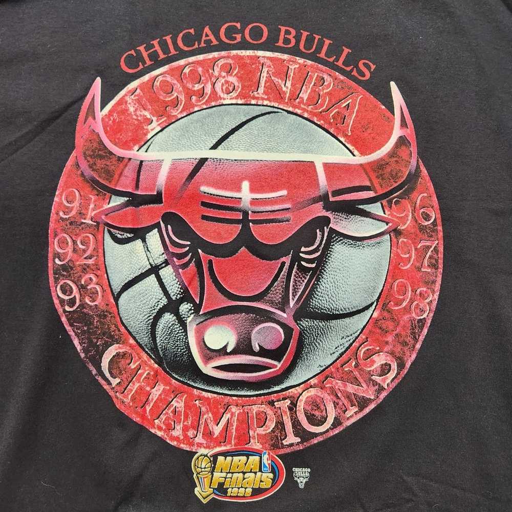 Vintage Chicago Bulls 1998 NBA Champions Single S… - image 4