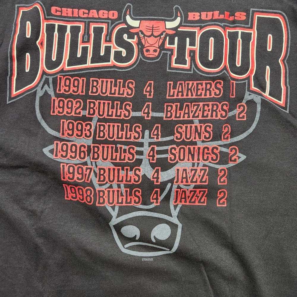 Vintage Chicago Bulls 1998 NBA Champions Single S… - image 5