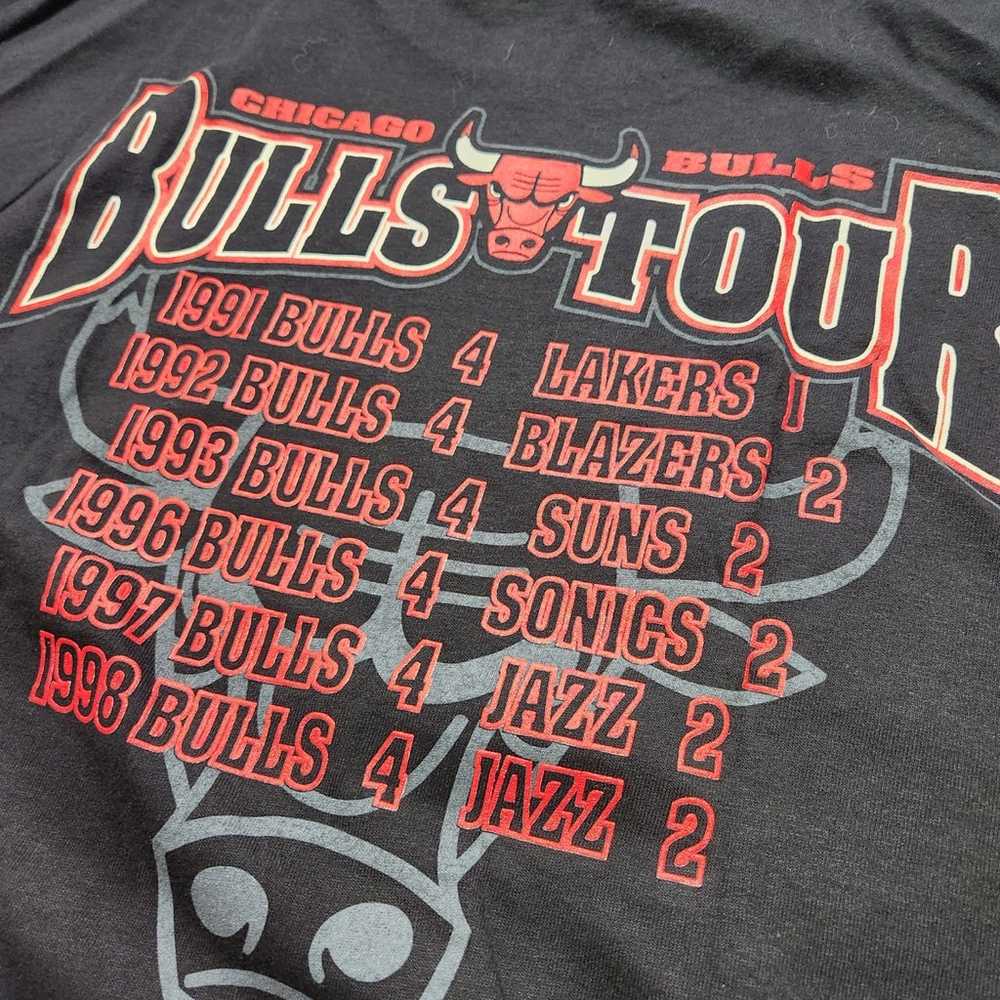 Vintage Chicago Bulls 1998 NBA Champions Single S… - image 8