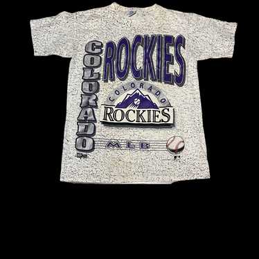 Vintage Colorado Rockies AOP Tshirt vintage mlb b… - image 1